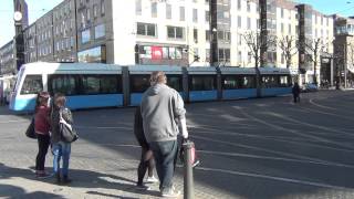 Busses and trams at Gothenburg  Bussar och spårvagnar i Göteborg [upl. by Cutter165]