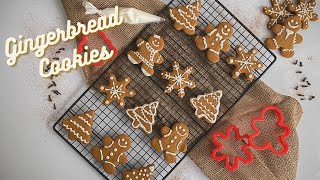 Perfect Easy Gingerbread Cookies For Christmas  Soft and Chewy  Cookies de Natal Gingerbread [upl. by Stephen]