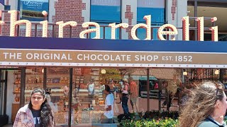 Ghirardelli Chocolate Factory in San Francisco California [upl. by Eillo]