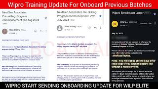 Wipro Onboarding Update [upl. by Doowrehs540]