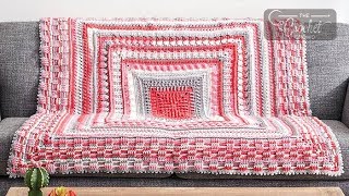 How To Crochet Easy Study of Texture Blanket [upl. by Armallas]