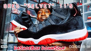 2024 Jordan 11retro quotBredVelvetquot Unboxing and Review  2019 Bred 11 comparison🔥🔥😃💪🏾👍🏾💯💯💯 [upl. by Claudette]