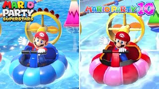 Mario Party Superstars vs Mario Party 810  All Minigames Comparison Switch vs Wii [upl. by Sass515]