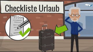 Checkliste Urlaub Alles Wichtige für Ihre Reise  Tipps [upl. by Nagyam]