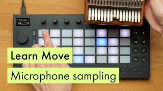 Ableton Move Tutorial Using Moves Microphone to Record Samples [upl. by Adnov]