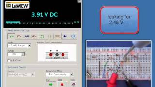 myDAQ minilab Thevenin Equivalent I  Source transformations  Rth measurement [upl. by Anesusa]