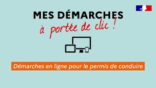 Démarches en ligne pour le permis de conduire [upl. by Welby]