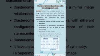 diastereomerism diasteriomer superimposable mirror image plane polarised light ytshorts [upl. by Portwin872]