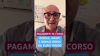 BONUS RENZI E NASPI PAGAMENTO IN CORSO youtube letstalk shortsviral youtubeshorts shorts [upl. by Ayita]