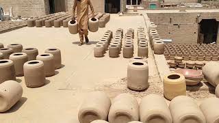 Pottery Make  throwing a spherical shaped pottery vase on the wheel  water vase  handmade skills [upl. by Llehsad786]