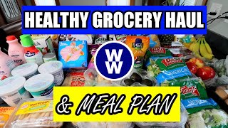 ✨HEALTHY✨WW WEEKLY GROCERY HAUL🛒 PLUS Weight Watchers Meal Plan for the Week  WW POINTS INCLUDED [upl. by Jethro]