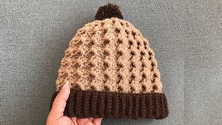 Easy Crochet HatThree size Beautiful Crochet Hat [upl. by Wolsky]