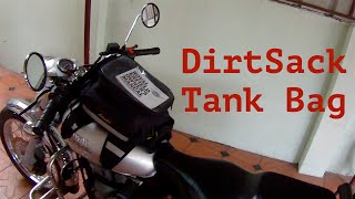 Dirtsack Tank Bag Review  How to mount as tail bag on Royal Enfield   Forester Neo [upl. by Esikram]