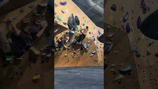 Quick pink dot flash flash v7 volume dyno workhard bouldering paraclimbing climbinggym [upl. by Onitnevuj]