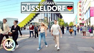 Düsseldorf is a Wonderful and Enchanting City May 2023 Update  4K City Walking Tour [upl. by Aerdnuahs]