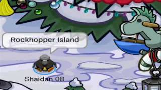 Club Penguin How To Get On RockHopper Islandwmv [upl. by Ymot393]