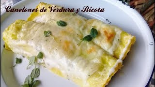 Canelones de Verdura y Ricota con Salsa Blanca [upl. by Nydroj671]