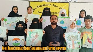 Swachhta Pakhwada Cluster head Model Higher Secondary School organizes Painting competition [upl. by Nnyla]