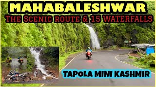 15 WaterFalls in Mahabaleshwar Ghat  Tapola Mini Kashmir  EP 04  Best Ride in Monsoon [upl. by Benenson]