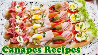 Canapes recipes simple delicious and easy sandwiches ideas for every occasion [upl. by Eluk]