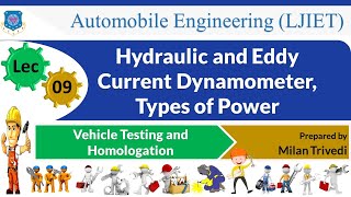 L 9 Hydraulic and Eddy Current Dynamometer I Vehicle Testing and Homologation I Automobile [upl. by Olette]