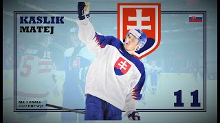 Matej Kaslik 11 ● ALL 3 Goals 2022 IIHF WJC  Highlights HD [upl. by Ytsihc]