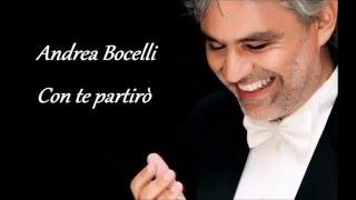 Con te partirò  Andrea Bocelli  Karaoke per voce femminile [upl. by Eliam782]