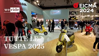 Vespa ecco la gamma 2025  LIVE da EICMA 2024 [upl. by Yemane352]