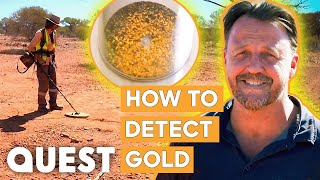 Gold Experts Teach New Prospectors How To Detect Gold  Aussie Gold Hunters Mine SOS [upl. by Llerrud917]