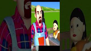 Squid Game  Teacher 3D vs Squid Game Who Faster Mosquito Catching Challenge Granny shorts [upl. by Agueda]