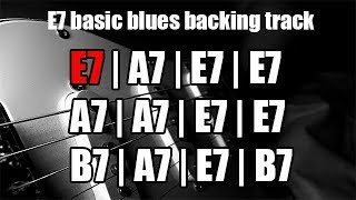 E7 Basic blues backing track  106 BPM [upl. by Ingham]