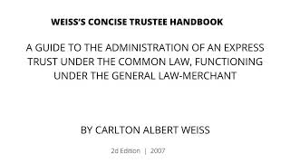 Weisss Concise Trustee Handbook [upl. by Nerol]