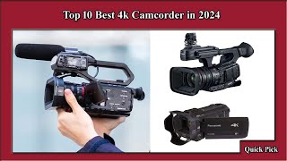 ✅ Top 10 Best 4k Camcorder in 2024  Best 4k Camcorder [upl. by Eggleston]