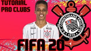 FIFA 20  TUTORIAL FACE I Pedrinho Corinthians Pro Clubs [upl. by Perlie]