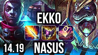 EKKO vs NASUS MID  50k DMG Legendary 2249  EUW Master  1419 [upl. by Ydrah313]