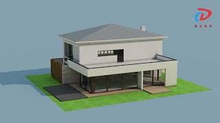 Prefabricated steel structure houseintegrated steel frame residence building system [upl. by Adnarb]