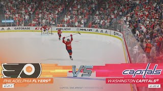 NHL 21  Philadelphia Flyers v Washington Capitals Gameplay 1080p 60FPS HD [upl. by Jarnagin53]