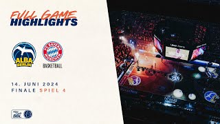 ALBA BERLIN vs FC Bayern München Basketball  Full Game Highlights  Finale Spiel 4 Saison 202324 [upl. by Eeralih]