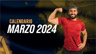 Calendario Marzo 2024🔥Fuerza  Metabólico [upl. by Pelpel]