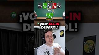 Mi única opción es ir ALLIN de FAROL 🥵💥poker pokeronline pokershort [upl. by Ellerrad403]