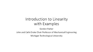 The Definition of Linearity and How to Apply It [upl. by Bensen]