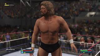 WWE 2K24  Ted Dibiase VS Ricky Steamboat Match [upl. by Noyar]