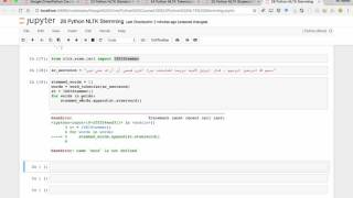 26 Python NLTK Stemming [upl. by Aoket464]