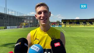 BVBSpieler Nico Schlotterbeck über EMNominierung quotIch war gerade mit der Familie am PhoenixSeequot [upl. by Adriell]