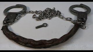 Horst Stein Moabit Typ 607 Bauchkette Handschellen Handcuffs Waist Chain Prisoner Restraint Germany [upl. by Siulegroj]