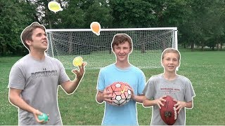 Trick Shot Challenge  Thats Amazing and JugglinJosh [upl. by Osner]