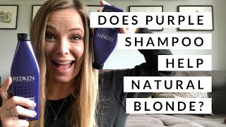 Redken Blondage Purple Shampoo Review on Natural Blonde [upl. by Nrevel]