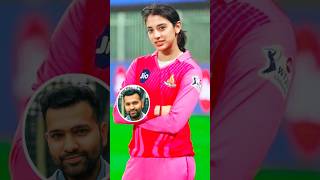 Smriti mandhana ne bataya kaun hai handsome captain viralshots rohitsharma [upl. by Terena]