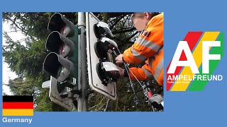 Signalbau Huber Pedestrian Crossing update to LED Full Video [upl. by Meesaw]