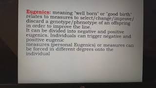 EUGENICS Euphenics and EUTHENICS TRICKS TO Remaind and theor differences made easy [upl. by Gonta]